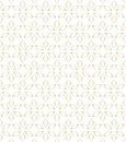 Seamless Golden Rhombuses Geometric Shapes Pattern in White Background Royalty Free Stock Photo