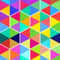 Fun pattern of hexagons from color triangles