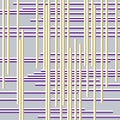 Pattern with horizontal violet and vertical yellow bands, modern stylish image.