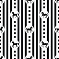 Pattern with horses