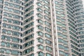 Pattern of hotel room balconies in modern building Royalty Free Stock Photo