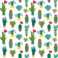 Pattern with houseplant