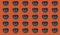 Pattern with a human pupil on a red background Royalty Free Stock Photo