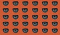 Pattern with a human pupil on a red background