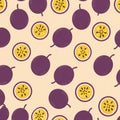 Pattern Illustration passion fruit Royalty Free Stock Photo