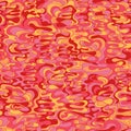 Pattern with the image of the cream texture of red, pink and orange shades. Abstract background. Royalty Free Stock Photo