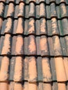 pattern image of natural clay roof tiles