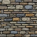 Pattern imitates a traditional stone wall, emphasizing natural materials Royalty Free Stock Photo