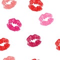 Pattern with imprints of lipstick