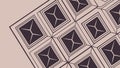 Pattern of Intersecting Squares, Geometric Background, vector design Generative AI Royalty Free Stock Photo
