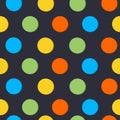 Pattern with isolated colorful circles Royalty Free Stock Photo