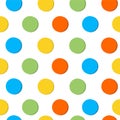 Pattern with isolated colorful circles Royalty Free Stock Photo