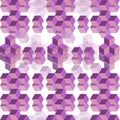 Geometric and isometric vector pattern illustration. Abstract repeat background. Abstract repeat cube background.