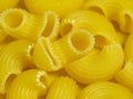 Pattern Italian pasta durum. Culinary background, traditional Italian dish