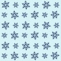 Pattern japanese style, abstract blue flower, vector Royalty Free Stock Photo