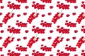 Pattern juicy red ripe currant