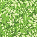 Pattern from leaves and bulbes Royalty Free Stock Photo