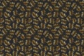 Pattern leaves seamless. Luxury gold palm leaves deisgn texture background. Vector