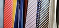 The Pattern and Line of many colorful neckties Royalty Free Stock Photo