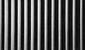 Pattern line of white plastic curtain in monochrome style. Royalty Free Stock Photo