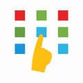 Pattern Lock icon vector image.