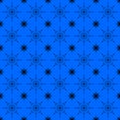Pattern of luminous dark snowflakes on a blue background