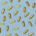 Pattern made of omega 3 capsules