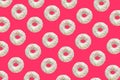 Pattern made of ring donuts