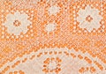 Pattern by Maltese bobbin lace close up