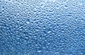 Pattern from many small frozen water drops of a glass Royalty Free Stock Photo