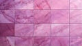 Pattern of Marble Tiles in fuchsia Colors. Top View