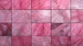 Pattern of Marble Tiles in fuchsia Colors. Top View