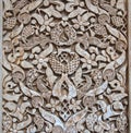 Pattern of medieval arabian art at Alhambra Royalty Free Stock Photo