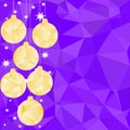 Pattern for Merry Christmas and Happy New Year made of triangles. Royalty Free Stock Photo