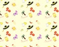 Pattern with Mexican icons