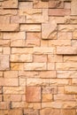 Pattern of Modern stone Brick Wall Surfaced for background. Royalty Free Stock Photo