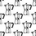 Pattern with moka pot