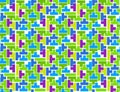 Pattern of multi-colored tetris elements Royalty Free Stock Photo