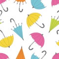 pattern of multicolored retro umbrellas-sm