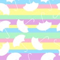 Pattern with multicolors umbrella on abstract Royalty Free Stock Photo