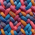 pattern of multicoloured ropes and twisted twines. Background Royalty Free Stock Photo