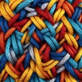 pattern of multicoloured ropes and twisted twines. Background Royalty Free Stock Photo