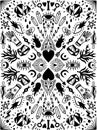 Pattern mystic ornament.Hand drawn doodle style.Hand drawn Royalty Free Stock Photo