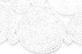 Pattern nature for background of handicraft weave white texture Royalty Free Stock Photo
