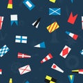 Pattern of the nautical flags