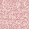 A pattern of numerous small red hearts on a white background Royalty Free Stock Photo