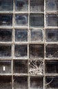 Pattern of old glass block wall Royalty Free Stock Photo