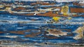 Pattern of Old Paint Peeling Off a Wooden Boat, Dublin Royalty Free Stock Photo