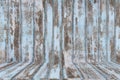 pattern old rough wood pieces texture surface background and light blue color abrasions