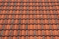 Pattern of the old tiles roof of house, Texture background. Royalty Free Stock Photo